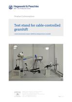 Component test stand for cable-controlled gearshifts - 1