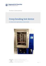 Creep bending test device - 1