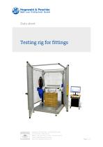 Fatigue test stand for fittings - 1