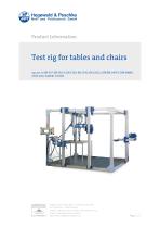 Furniture testing - Displacement rig for tables and chairs - 1