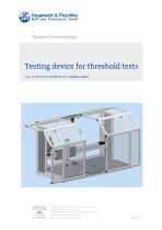 Furniture testing - Threshold test - 1