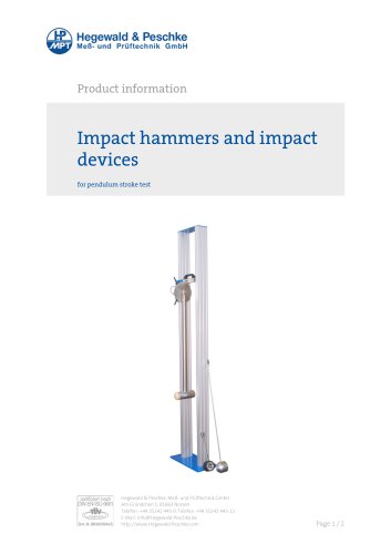 Impact hammers and impact devices