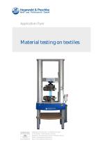 Material testing on textiles - 1