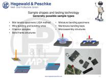 Mechanical testing of elements of microsystems technology - 12