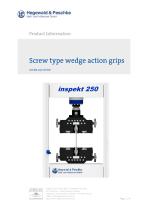 Screw type wedge action grips 100kN and 250kN - 1