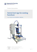 Swivel test rig for seating furniture - 1