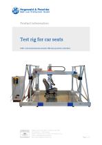 Test rig for aircraft and car seats - 1