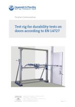 test rig for durability tests on doors - 1