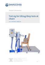 Test rig for tilting-drop tests at chairs - 1