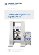 Universal testing machine inspekt 1200 kN - 1