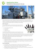 Application Note - Trace Moisture Measurement in SF6 Gas-1