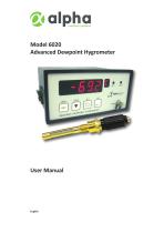 Model 6020 User Manual - 1