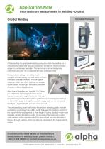Trace Moisture in Welding - Orbital-1