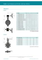 Double eccentric butterfly valve Elara - casted/ANSI cl. 150 - 4