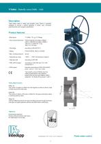 Triple offset metal to metal seat butterfly valve Titania - 1