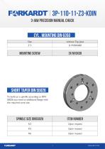 3P-110-11-Z3-KDIN 3-JAW PRECISION MANUAL CHUCK - 3