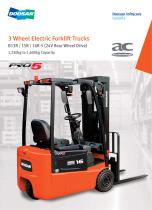 3 Wheel Electric Forklift Trucks - 1