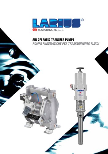 Air-operated transfer pumps catalogue