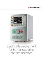 Electrical test equipment for the manufacturing and hire industries - 1