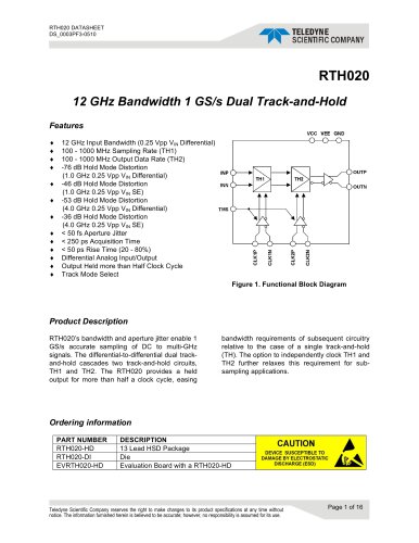 Track and Hold (T/H) RTH020