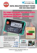 DIGITAL INSULATION/CONTINUITY TESTERS KEW 3551/3552/3552BT - 1