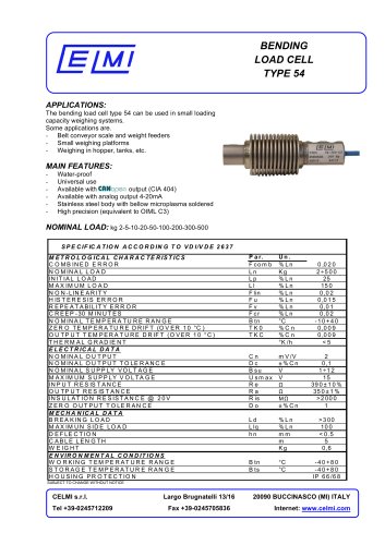 COMPRESSION LOAD CELL TYPE TCPM