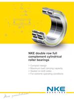 NKE double row full complement cylindrical roller bearings - 1