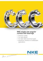 NKE single row angular contact ball bearings - 1