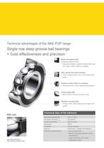 POP range single row deep groove ball bearings - 3