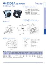 04520GA （旧BM4520） Ф45X20L DC Blower Fan - 1