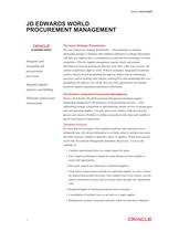 JD Edwards World Procurement Management - 1