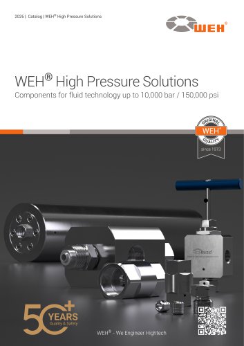 WEH&reg; High Pressure Solutions