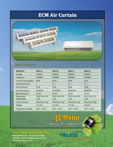 ECM Air Curtain