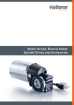 Catalog: Motor Drives , Electric Motor Spindle Drives and Accessories