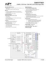 C8051F700/1 25 MIPS, 15 kB Flash, 10-Bit ADC, 64-Pin Mixed-Signal MCU - 1