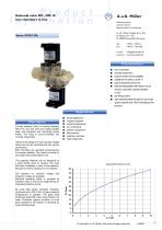 Solenoid valve NC, DN 10 two chambers in line - 1