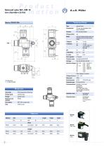 Solenoid valve NC, DN 10 two chambers in line - 2