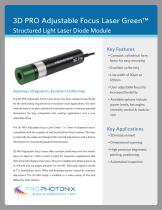 Adjustable Focus 3D PRO Laser Green - 1