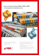 New versions of relays RM84, RM85, RM87 in transparent coloured covers-1
