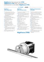 HighForce ZTRS/ZTR/ZR Planetary Rack & Pinion Drive Systems Catalog - 6