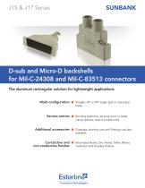 D-sub and Micro-D backshells for Mil-C-24308 and Mil-C-83513 connectors - 1