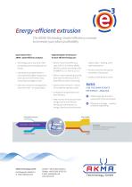 Flyer AKMA Technology GmbH Energy-efficient extrusion-2