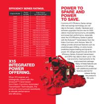 EFFICIENCY &  DEPENDABILITY FOR A WORLD  THAT’S ALWAYS N.-2020 X15™ EFFICIENCY SERIES FOR TRUCK APPLICATIONS.-4