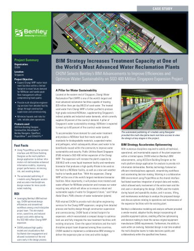 BIM Strategy Increases Treatment Capacity at One of the World’s Most Advanced Water Reclamation Plants