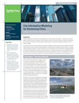 City Information Modeling for Sustaining Cities - 1