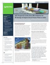 L&T-Sargent & Lundy Uses MicroStation for 3D Design of Supercritical Power Plant in India - 1