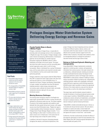 Prolagos Designs Water Distribution System Delivering Energy Savings and Revenue Gains