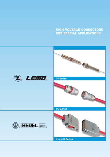 HIGH VOLTAGE CONNECTORS FOR SPECIAL APPLICATIONS