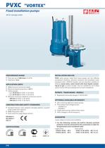 PVXC  "VORTEX" Fixed installation pumps for sewage water - 1