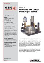 HL Series - Deadweight tester - 1